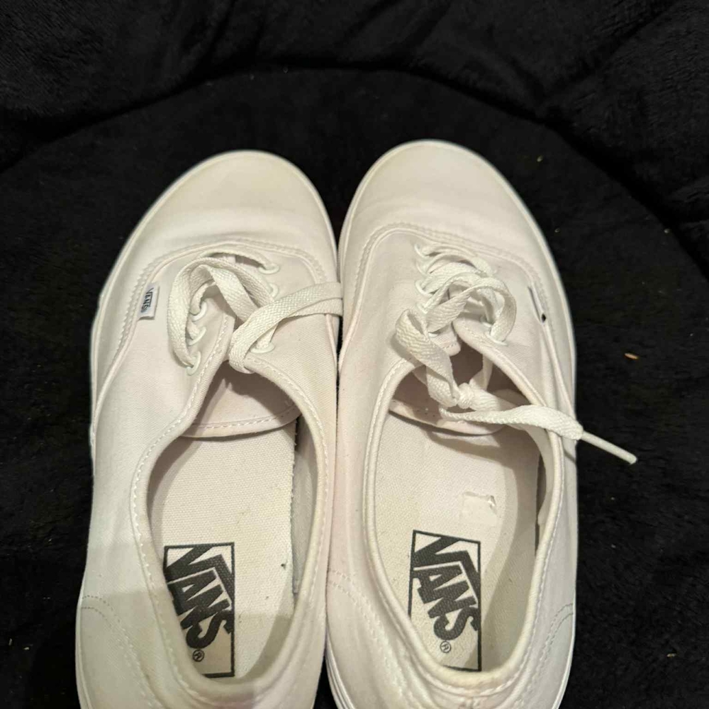 Vans Classic White Lace-Up Sneakers